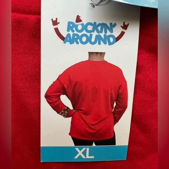 Rockin’ Around ladies holidays top. “Santa I can explain” Size: XL. - Picture 6 of 11